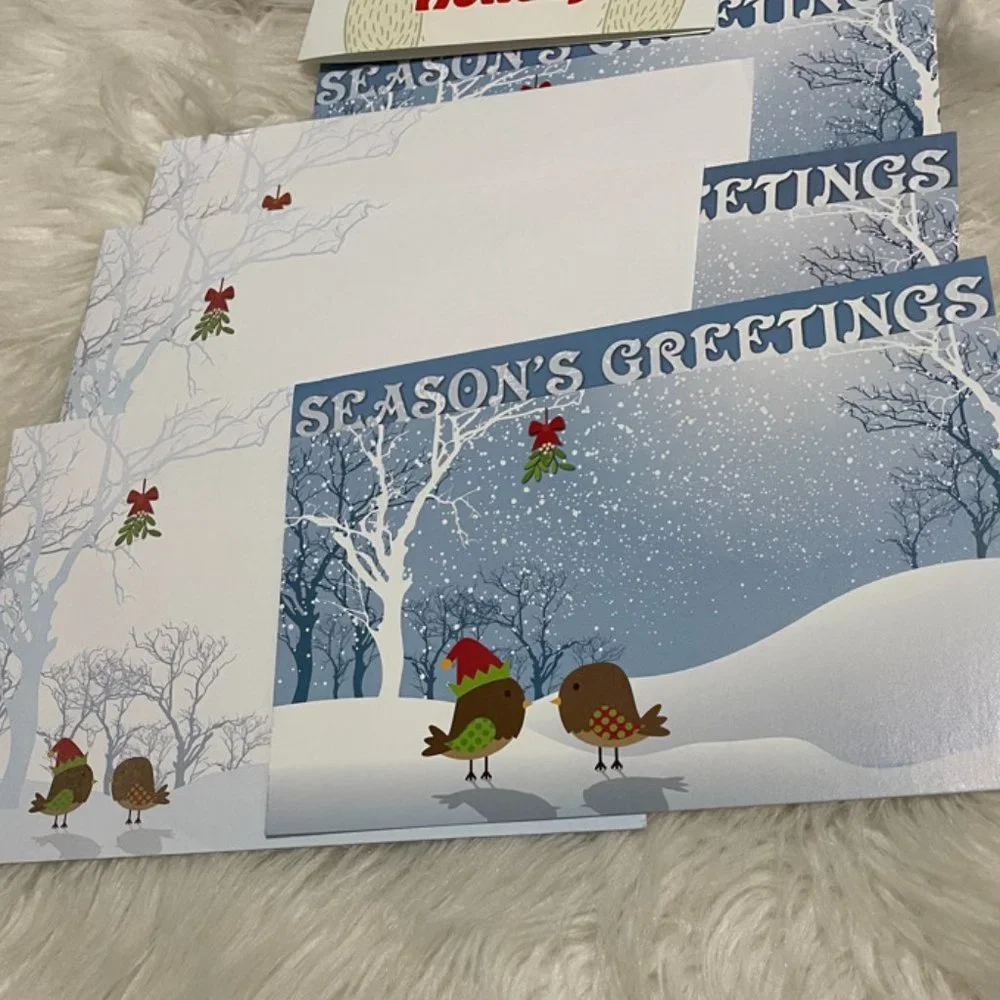 Holiday Card set 16 cards w/ matching envelopes, 14 to/from, 12 envelope seals